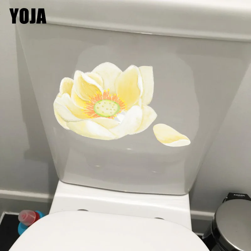 YOJA 22*12 4 см свежие ледяные цветы стикер для ванной туалета Украшение стен дома и