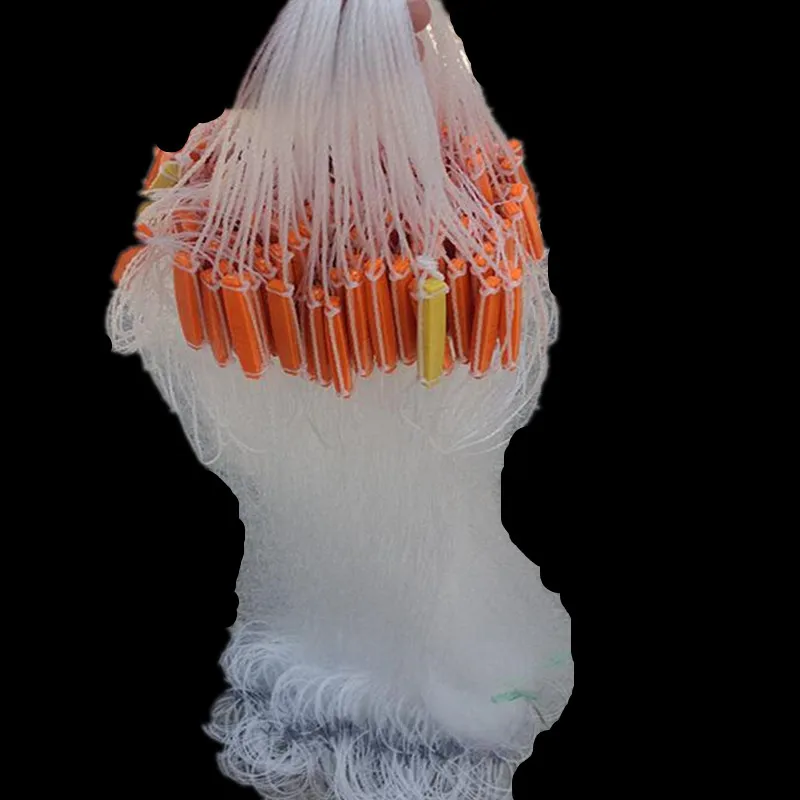 super network H1.2m*L60M 3layer 2cm-4cm mesh fish trap sticky fishing net red de pesca floating net fishing network visnet