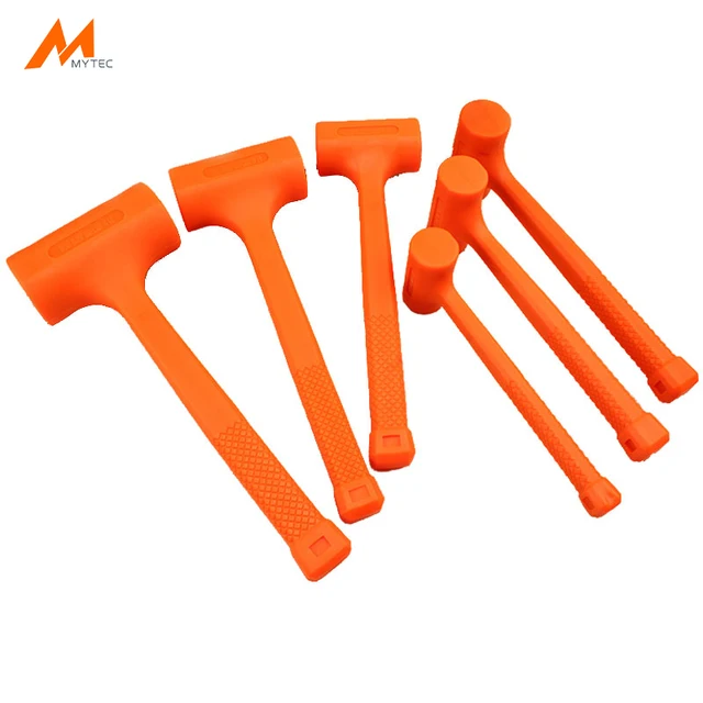 0.5-4LB Dead Blow Mallet Orange Soft Rubber Unicast Hammer: A Multifunctional Tool for Delicate Surfaces