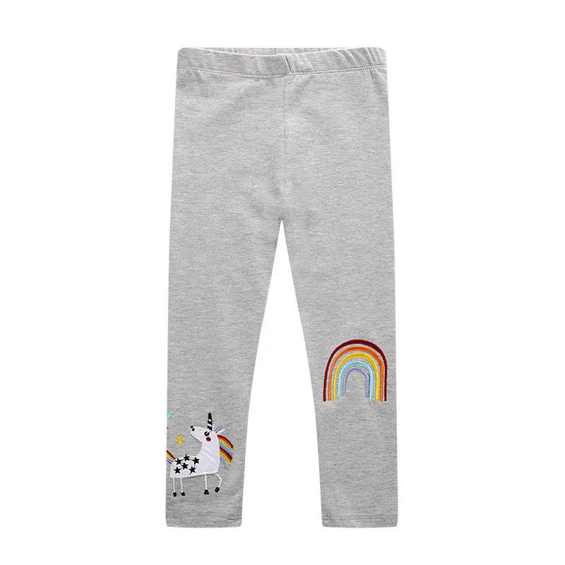 

Jumping meters 2019 unicorn cartoon baby girls legging pants new designed 2-7T kids cotton pencil pants hot selling trousers