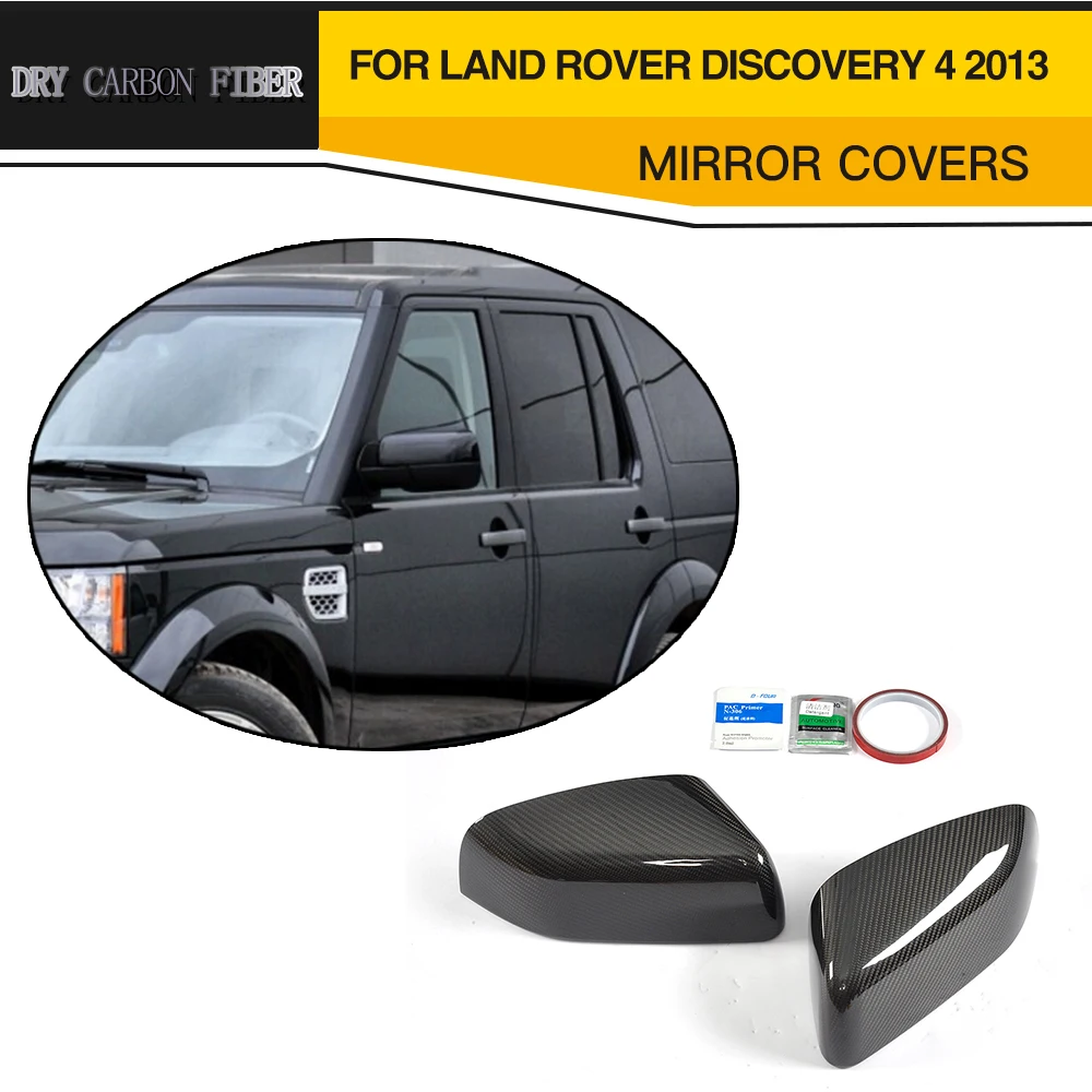 DRY Carbon Fiber Car Door Side Wing Mirror Covers For Land Rover