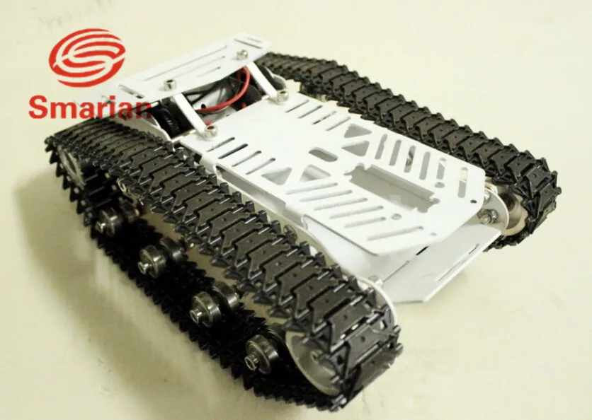 

Official smarian RC Metal Tank Car Chassis All Metal Tracked Vehicle Big Size Large Load Track Car Caterpillar Crawler Robot Arm