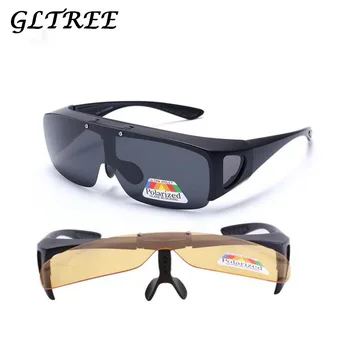 

2020 Big Frame Flip Polarized Sunglasses Men Windbreak Spectacle Yellow Goggles Driving Safety Glasses Oculos Summer Eyewear Y2