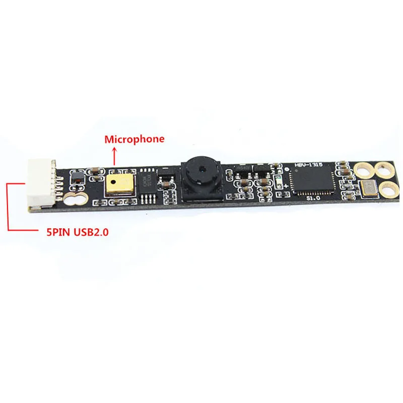 

Free Shipping 5 PIN 2mp 30fps usb camera module with Standard UVC Protocol