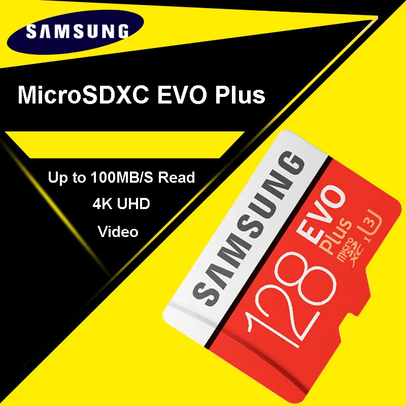 Дешевый SAMSUNG Micro SD карты 128 Гб карты памяти EVO Plus 128 GB Class10 TF карты C10 microsd UHS I U3 Бесплатная доставка картао де memoria