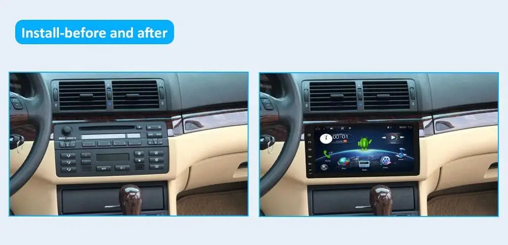 Clearance Bosion Car Multimedia Player Android 9 GPS Stereo System For BMW/E39/E53 ROM 32GB Wifi FM AM Radio dvd automotivo canbus camera 5