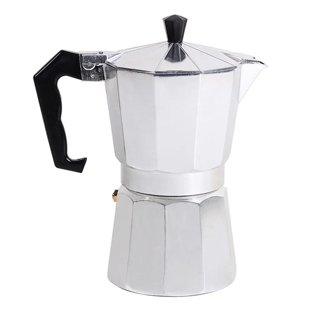 

Italian Type Octagonal Household Aluminum Espresso Percolator Maker Coffee Heating Filter Pot Hand Punch Coffee Pot