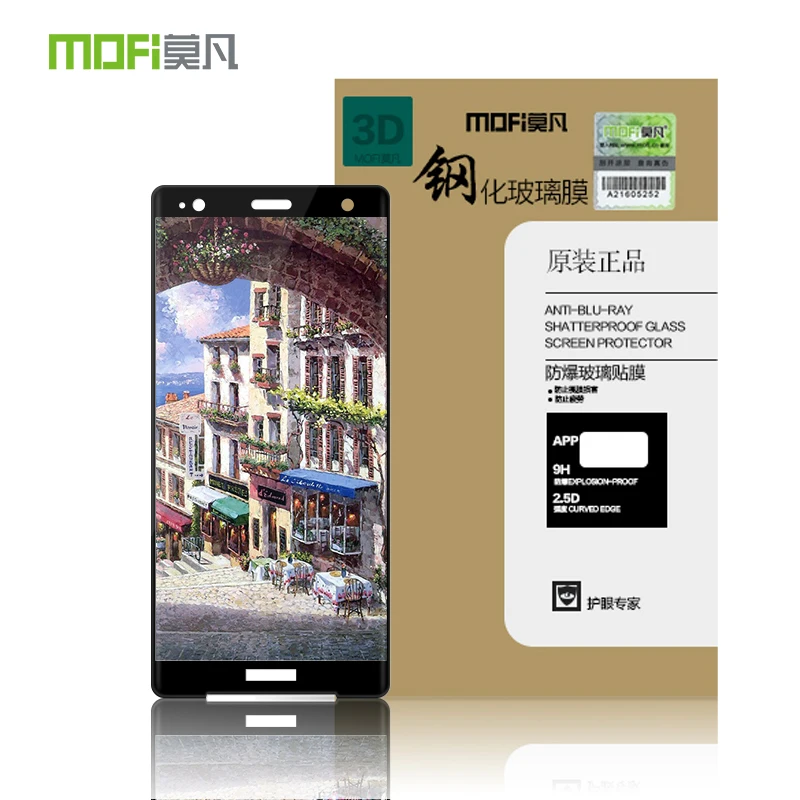 MOFI For Sony Xperia XZ2 Premium Screen Protector Tempered Glass 3D Edge Full Coverage Protective LCD Guard Anti-burst 2.5D Film | Мобильные