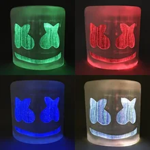 DJ shmello шлем и DJ Led маска косплей, музыкальный фестиваль полный головные шлемы Хэллоуин Латексная Маска Костюм