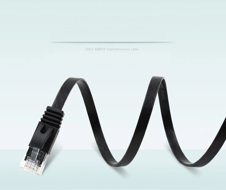 5 м 15 футов Чистый медный провод CAT6 плоский UTP Ethernet сетевой кабель RJ45