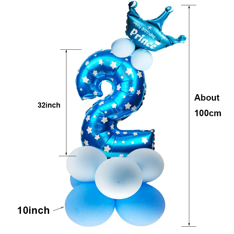 Шар Цифра количество шар День Рождения украшения Дети шар 1-й воздушный шар на день рождения номер надувные цифры деко день рождения