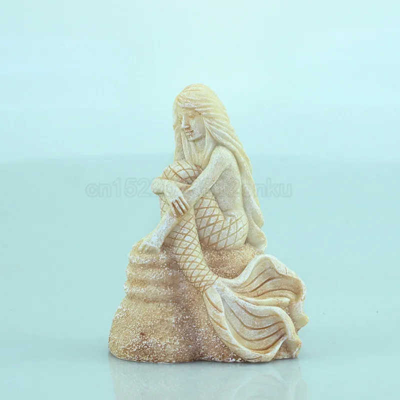 Aquarium Landscaping Decoration Resin Mermaid Shape Fish Tank Rockery Decoration Ornaments