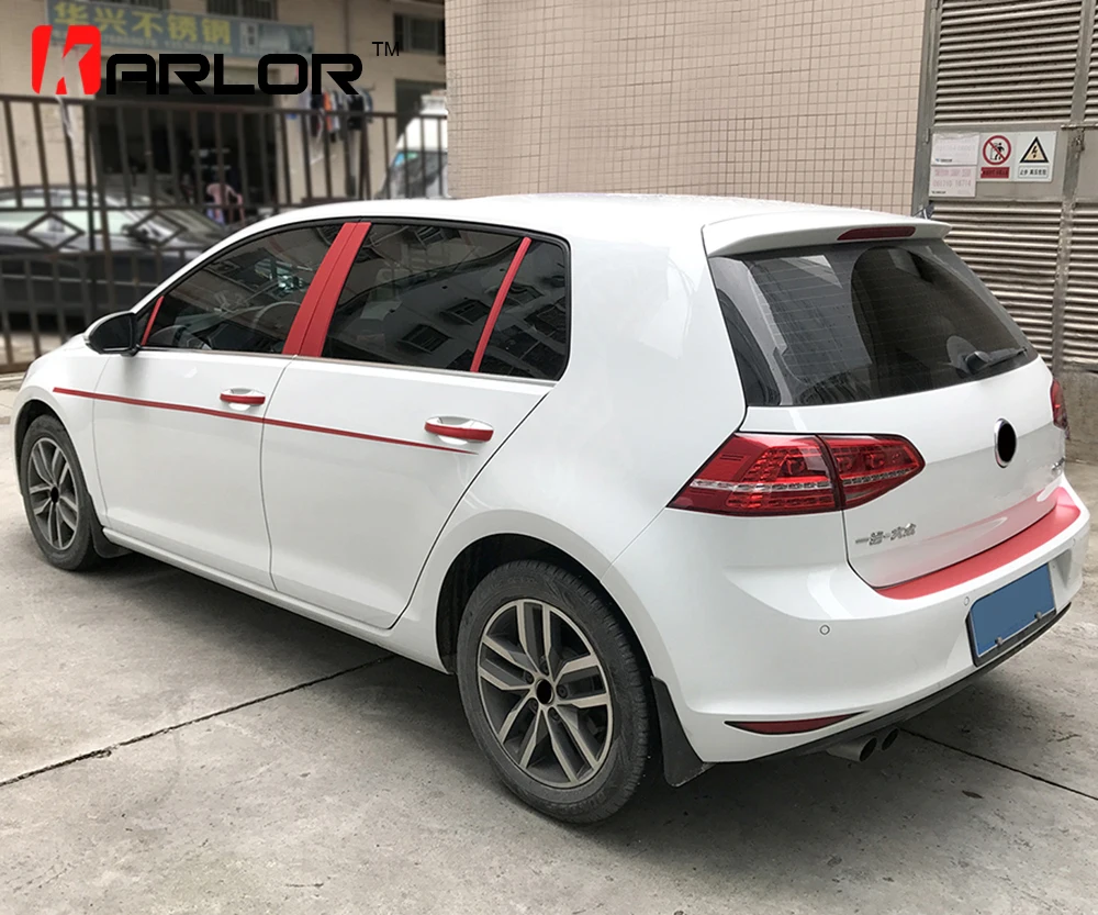 Наклейки на передний и задний бампер из углеродного волокна для Volkswagen VW Golf 7 MK7|car