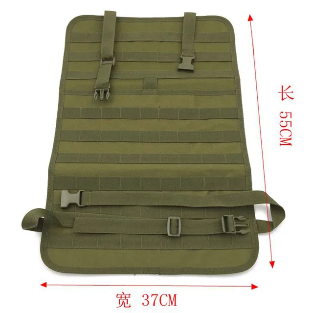 US $14.21 55*37cm Car Seat Back Multi-function Hanging Molle Strap Bag 600D Nylon Outdoor Sports Hunting Shoo