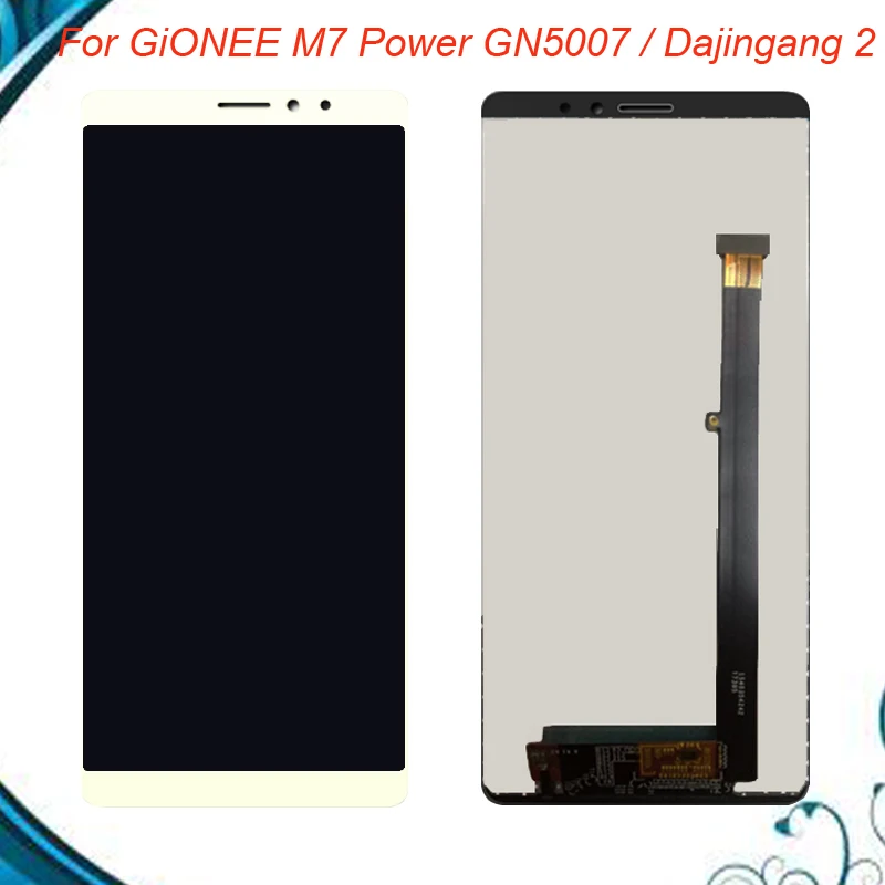 

100%Tested OK For GiONEE M7 Power GN5007 / Dajingang 2 LCD Display + Touch Screen Digitizer Assembly Black White Gold Color