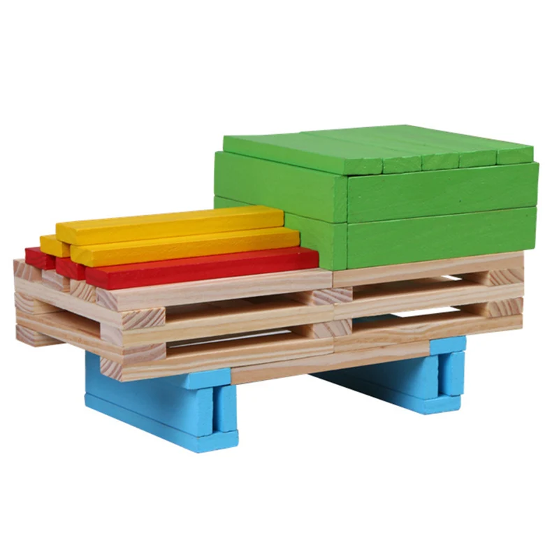 Деревянные блоки головоломка интеллект игрушки 150 шт. деревянные строительные модели материалы строительные блоки креативные строительные игрушки для детей