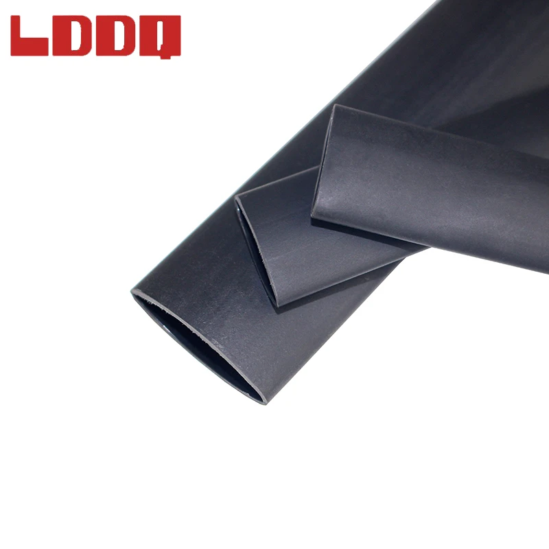 LDDQ 1 м черная термоусадочная трубка 3:1 клей с клеем кабельный рукав диаметром 50 мм нагревательная термоусадочная трубка проволочная пленка лучшее продвижение