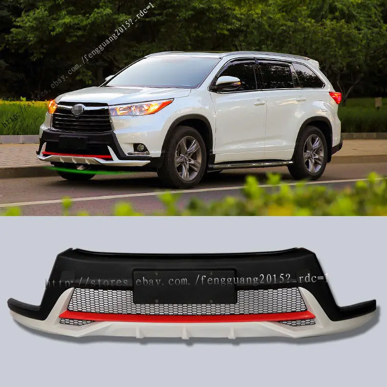 

For Toyota Highlander 2015 2016 2017 ABS Front Bumper Protector 1pcs