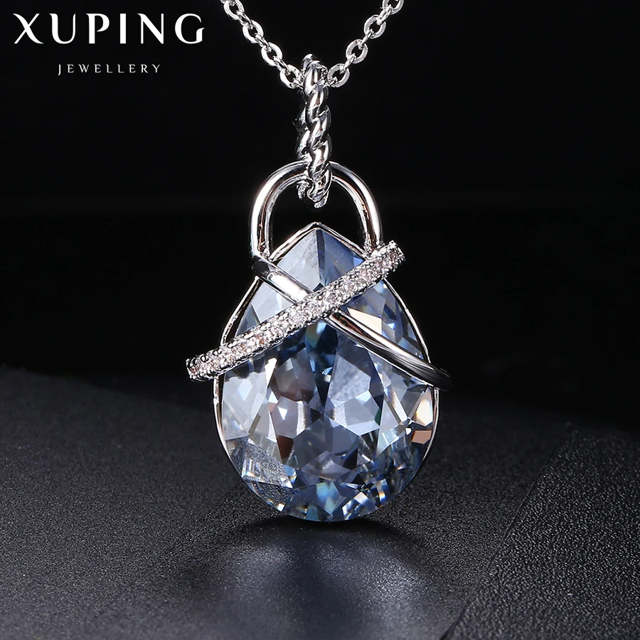 Xuping, Модный кулон, высокое качество, кристаллы от Swarovski, капля воды, подвеска, ожерелья,, для женщин, подарок, M26-43462