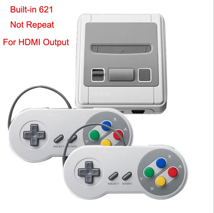 

Dropship HDMI Output Retro Classic handheld game player TV video game console Childhood Built-in 621 8bit Games mini Console