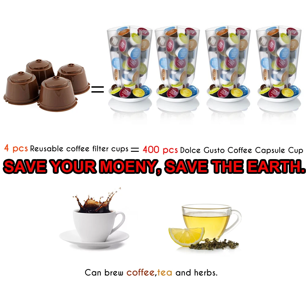 ICafilas, кофе, капсулы, капсулы, фильтр, чашка многоразового использования, кофе, капельница, чай, корзины, капсулы Dolci Gusto