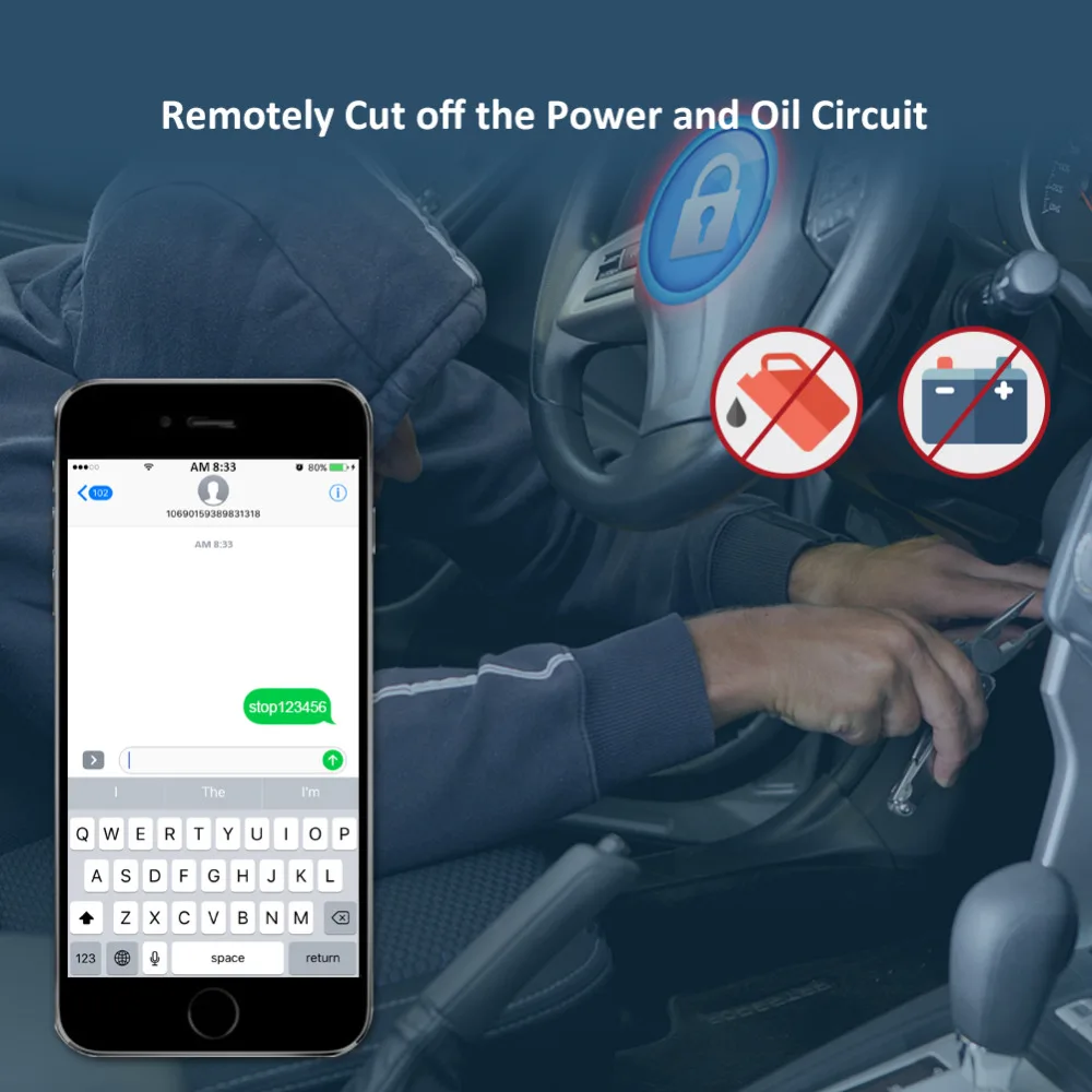 Автомобильный GPS трекер устройство отслеживания в реальном времени для