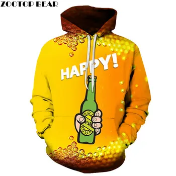 

Green Bottle Beer Men Women Hoodies Top Hombre Casual Long Sleeve Sweatshirt Brand Sudaderas 3d Pullover Streetwears ZOOTOPBEAR