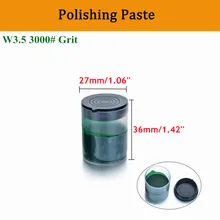 New Arrival Granularity w3.5\3000# Wool Grinding Paste Tool bottle size 27*36mm green grinding polishing Paste for wool