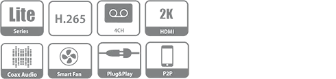 Dahua XVR XVR5104C-4KL-X 4 Channel Penta-brid 4K Smart 1U Digital Video Recorder Supports HDCVI/AHD/TVI/CVBS/IP video inputs