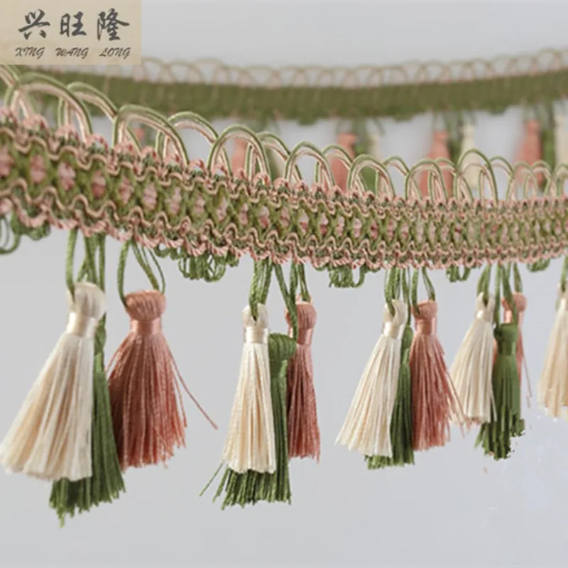 Xwl Luxury 6m/lot 10cm Wide Curtain Accessories Lace Tassel Fringes