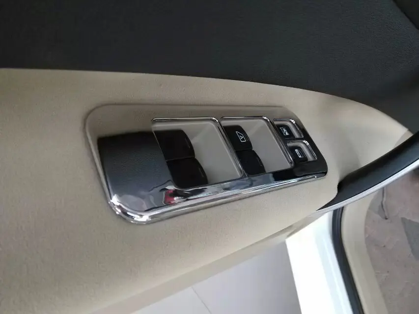 

Free shipping car stickers of Window lift control panel ABS Chrome decoration sequins for Nissan Qashqai 2011 2012 2013 2014