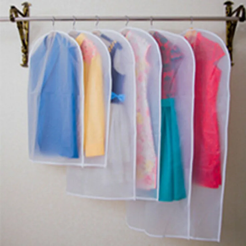 

Plastic Clear Dust-proof Cloth Cover Suit/Dress Garment Bag Storage Protector