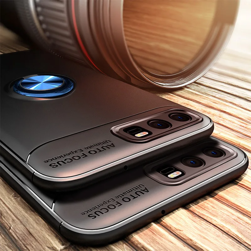 for Huawei Mate 10 P10 Plus Pro Lite Honor 9 Case Car Holder Silicone Phone Cases MT 10PRO Cover Pull Metal Ring |