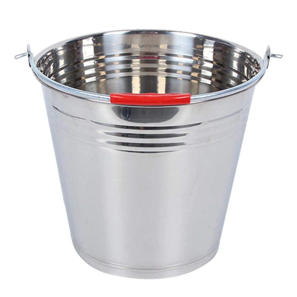 

Large Ices Bucket Stainless Steel Champagne Ices Bucket Wine Chiller for Bar Ktv Wedding Party HUG-Deals