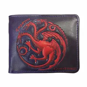 

High Quality Men Wallets Leather 4.5 inch Purse Games of Thrones Animation carteira masculina Dollar Price Pouch Gifts Wallet