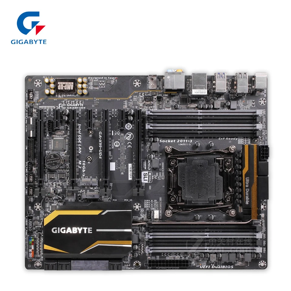 

Gigabyte GA-X99-UD4 Desktop Motherboard X99-UD4 X99 LGA 2011-V3 Core i7 DDR4 128G SATA3 USB3.0 M.2 ATX