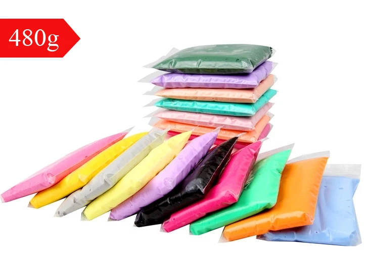 24pcs/set 480g Plastic clay Colorful Silly Putty Plasticine Super Light