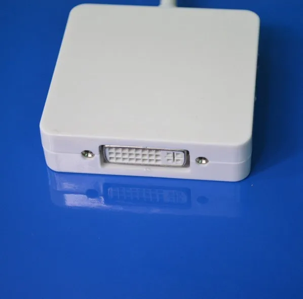 100 шт./лот Многофункциональный 3 в 1 Thunderbolt Mini DisplayPort-DVI HDMI Dp Кабель-адаптер для Mac Pro air