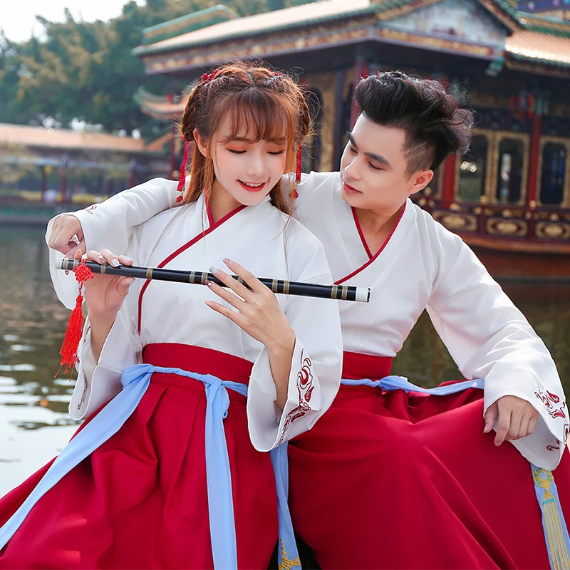 Женское и мужское классическое платье Hanfu классический рыцарский костюм