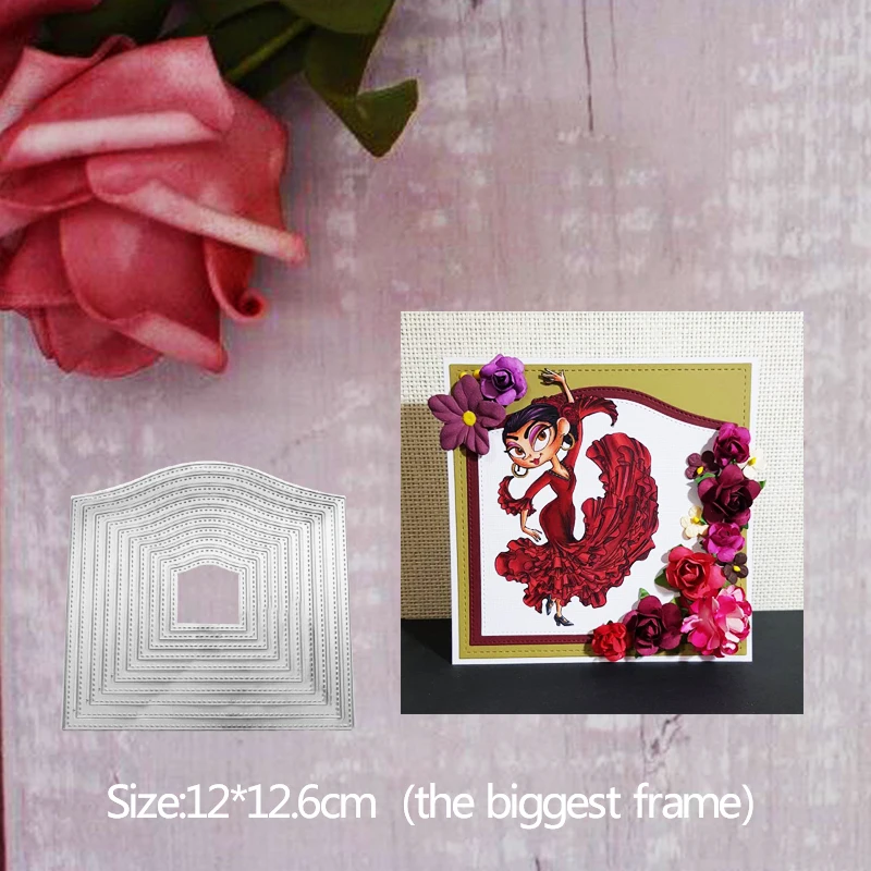 

12*12.6cm door frame new Metal Steel Cutting Dies for DIY Embossing Scrapbook Paper Craft Cards stencil stamps Dies