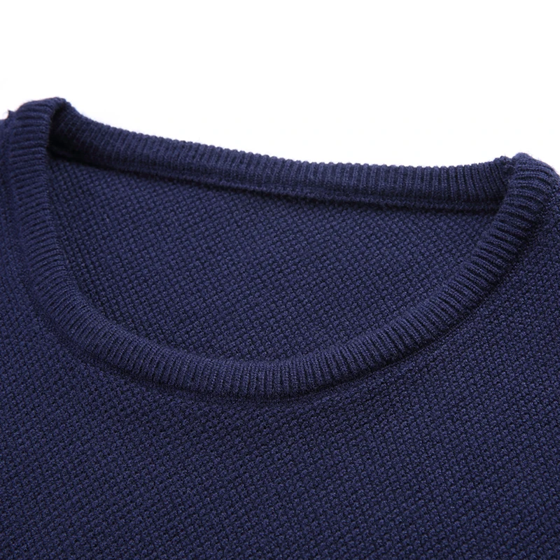 Зима, модный брендовый мужской свитер, пуловер с О-образным вырезом, облегающие вязаные Джемперы, шерстяные, в полоску, корейский стиль, повседневная мужская одежда