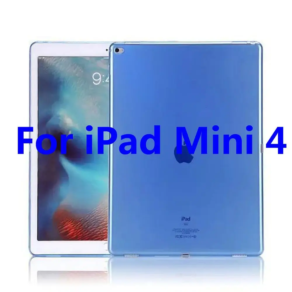 Для Apple iPad Mini 1 2 3 4 чехол TPU Мягкий Прозрачный бампер чехол для iPad Mini 7," ультра тонкий прозрачный силиконовый чехол A1550 - Цвет: For iPad Mini 4