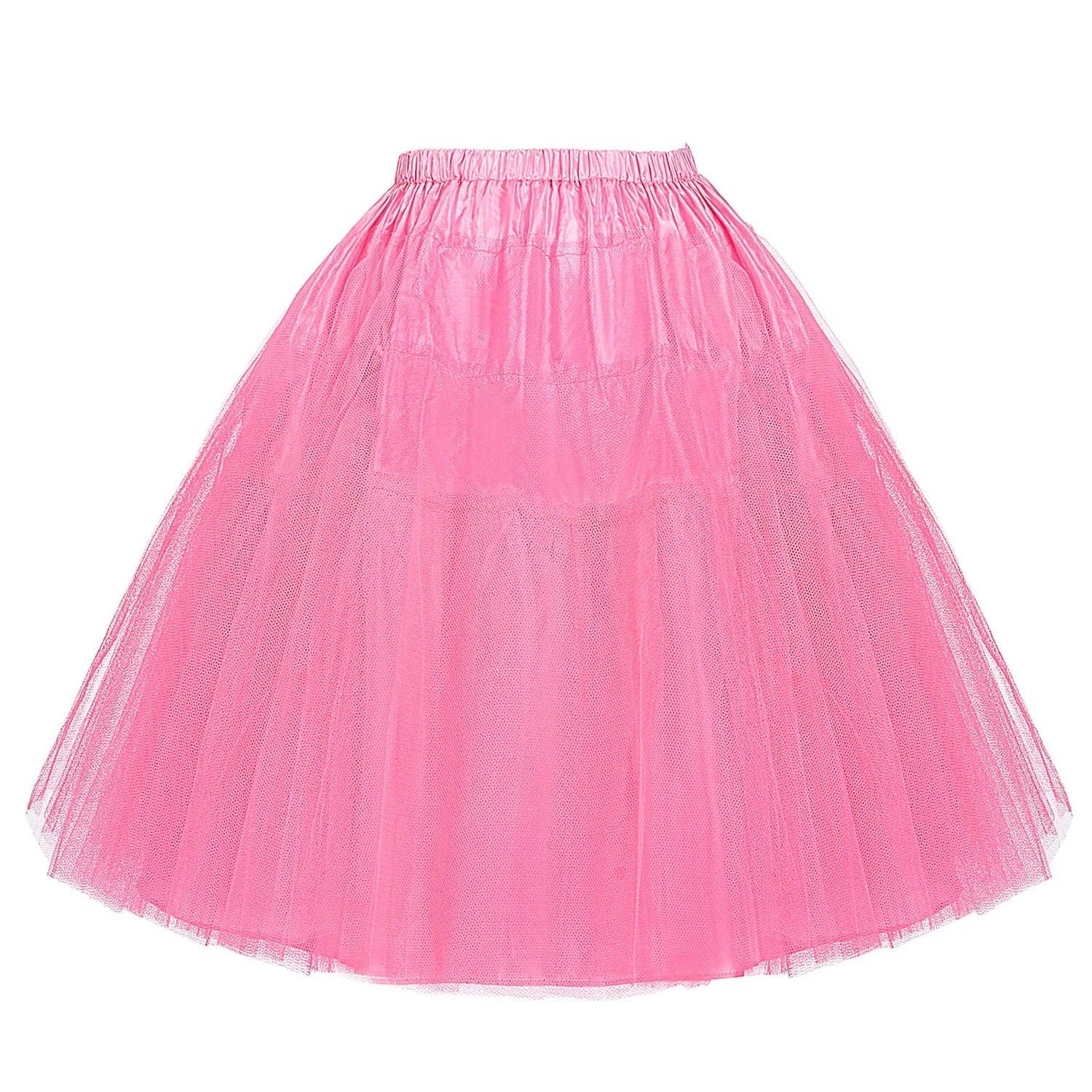 Милые женские юбки в стиле рок-ролл Ретро, юбка для балета, винтажная трапециевидная юбка, мини-юбка - Цвет: Pink