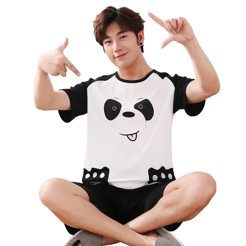 Buy 3XL 4XL 5XL Short Pant Pyjamas Sets Men Pajama Set