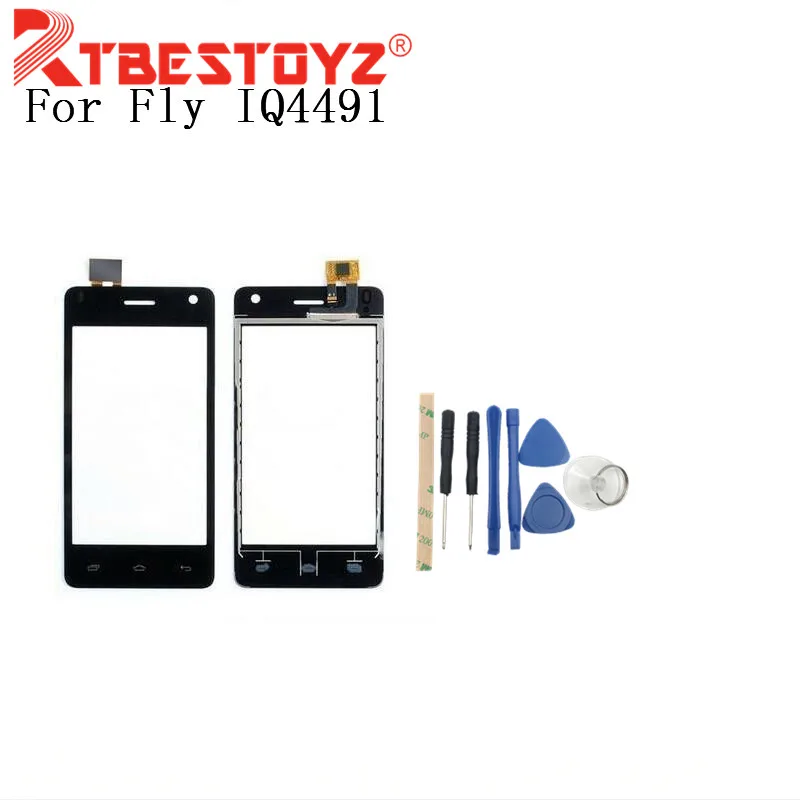 RTBESTOYZ сенсорный Панель для Fly IQ4491 Era Life 3 IQ 4491 Экран планшета Сенсор Замена Черный