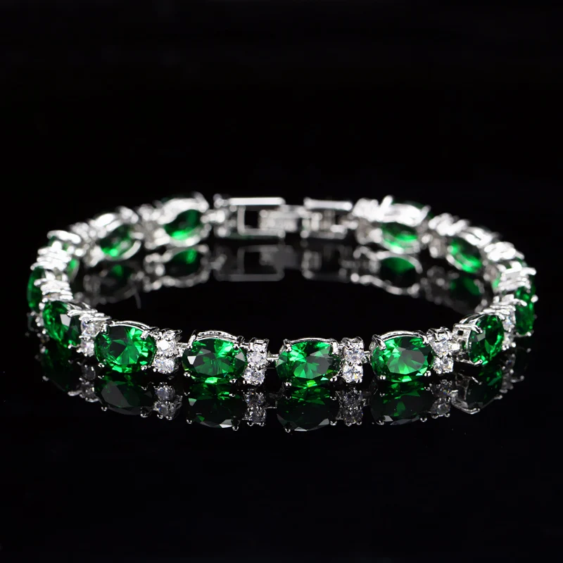 Женский теннисный браслет с фианитами CB062|crystal bracelets bangles|tennis braceletcrystal bracelet |