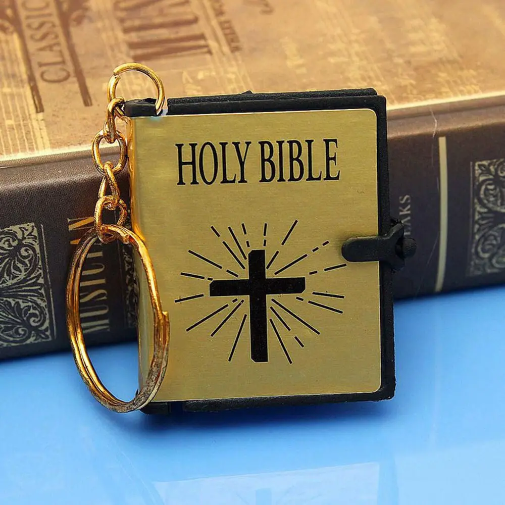 Милые мини английские священные библейские Брелоки для ключей религиозный христианский крест брелоки для женщин сумка подарок сувениры