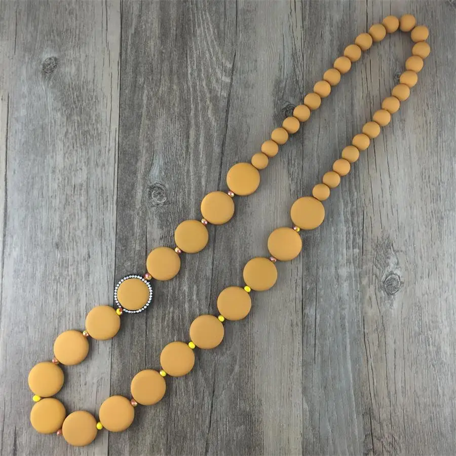 

Hot Rubber Plated Beads Vintage Necklaces Pendants Statement Necklaces & Pendants Long Necklace Women Jewelry Collares