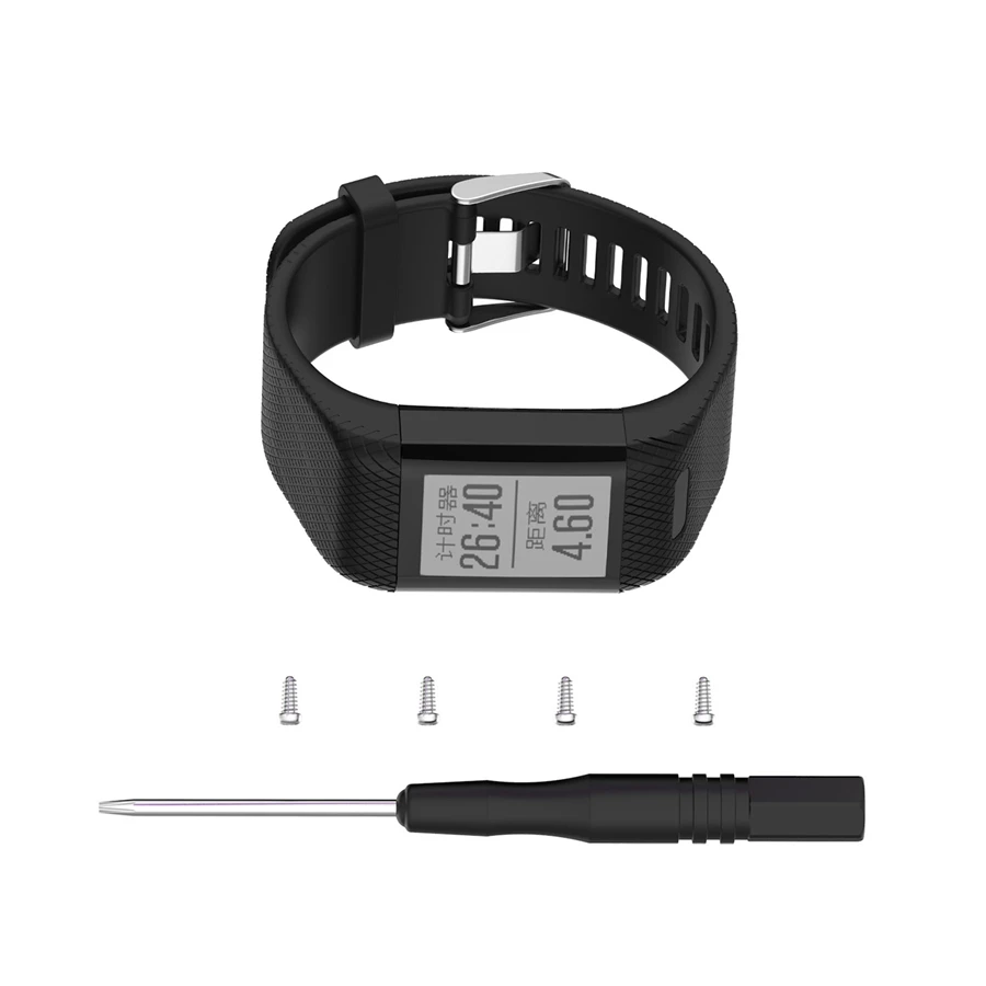 

XBERSTAR Watchband Strap for Garmin Vivosmart HR PLUS HR+ for Garmin Approach X40 Silicone Watch Band Strap Bracelet Wristband