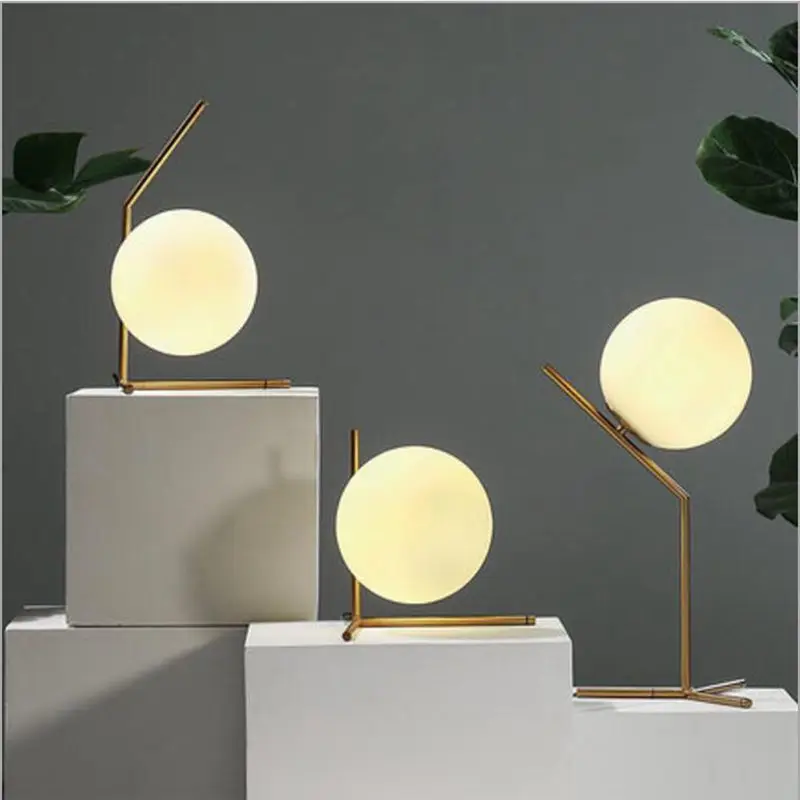 Modern LED Table Lamp Desk Lamp Light Shade Glass Ball Table Lamp Desk Light for Bedroom Living Room Floor Bedside Gold Designs Modern LED Table Lamp Desk Lamp Light Shade Glass Ball Table Lamp Desk Light for Bedroom Living Room Floor Bedside Gold Designs